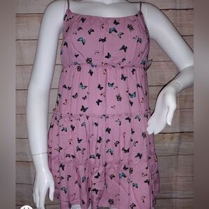 LIBERTY Love Butterfly Spaghetti Strap Dress‎